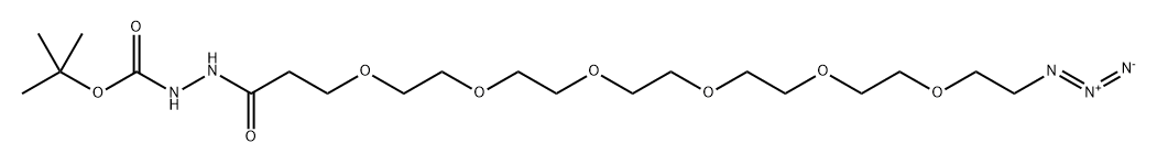叠氮-六聚乙二醇-酰肼-叔丁酯 结构式