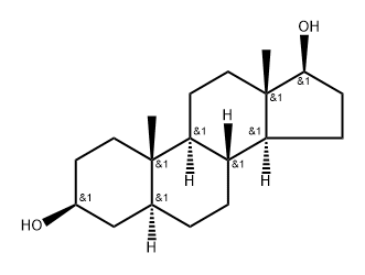 d3-5α-Androstane-3β,17β-diol 结构式