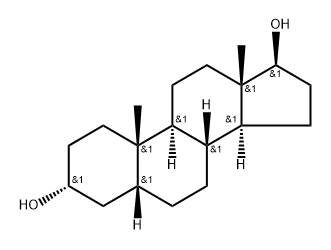 d5-5β-Androstane-3α,17β-diol 结构式