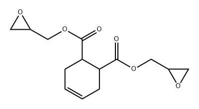 1,2,3,6-四氢邻苯二甲酸二缩水甘油酯 结构式