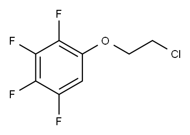 1-(2-Chloroethoxy)-2,3,4,5-tetrafluorobenzene 结构式