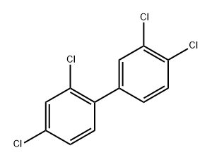 2 2' 4 4'-TETRACHLOROBIPHENYL-UL-14C 结构式