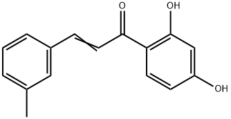 (E)-1-(2,4-dihydroxyphenyl)-3-(m-tolyl)prop-2-en-1-one 结构式