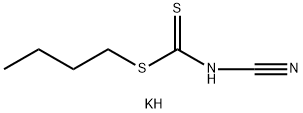 Carbamodithioic acid, cyano-, butyl ester, potassium salt (9CI) 结构式