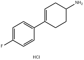 4-(4-氟苯基)环己-3-烯-1-胺盐酸盐 结构式