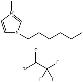 1-己基-3-甲基咪唑三氟乙酸盐 结构式