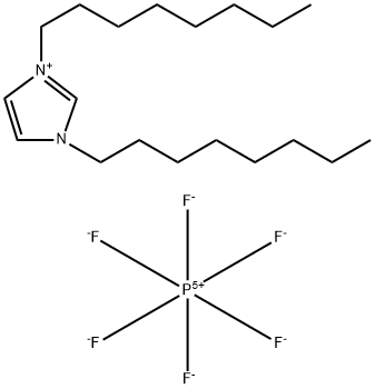 1,3-二辛基咪唑六氟磷酸盐 结构式