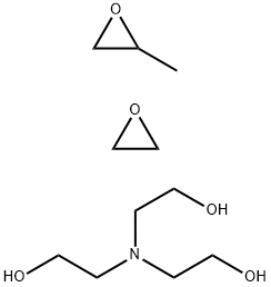 甲基环氧乙烷与环氧乙烷的聚合物与2,2',2''-次氮基三(乙醇)的醚化物 结构式