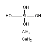 aluminium calcium silicate(2:1:2) 结构式