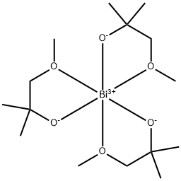 TRIS(1-METHOXY-2-METHYL-2-PROPOXY)BISMUTH 结构式