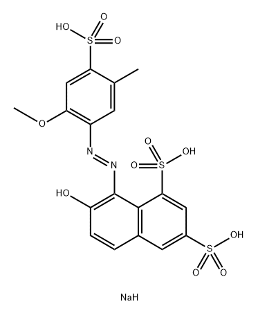Cresidine Sulfonic Acid Azo G Salt Color Standard 结构式