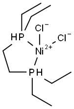 二氯[1,2-双(二乙基膦基)乙烷]镍(II) 结构式