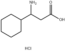 3-氨基-3-环己基丙酸盐酸盐 结构式