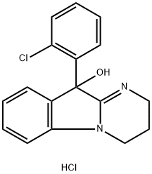 化合物 CICLAZINDOL HYDROCHLORIDE 结构式