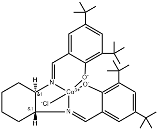 COBALT, CHLORO[[2,2'-[(1R,2R)-1,2-CYCLOHEXANEDIYLBIS[(NITRILO-ΚN)METHYLIDYNE]]BIS[4,6-BIS(1,1-DIMETHYLETHYL)PHENOLATO-ΚO]](2-)]-, 结构式