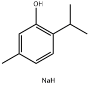 Phenol, 5-methyl-2-(1-methylethyl)-, sodium salt (1:1) 结构式