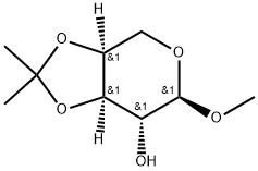 α-L-Arabinopyranoside, methyl 3,4-O-(1-methylethylidene)- 结构式