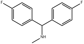 1,1-bis(4-fluorophenyl)-N-methylmethanamine 结构式