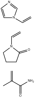 VP/甲基丙烯酰胺/乙烯基咪唑共聚物 结构式
