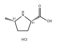 D-Proline, 5-methyl-, hydrochloride, (5R)-rel- 结构式