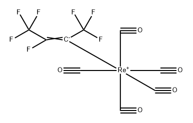 Rhenium, pentacarbonyl[2,3,3-tetrafluoro-1-(trifluoromethyl)-1-propeny l]-, (OC-6-21)- 结构式