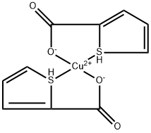 Bis(2-thiophenecarboxylato-κO2,κS1)copper 结构式