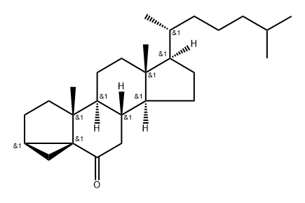 3α,5α-Cyclocholestan-6-one 结构式