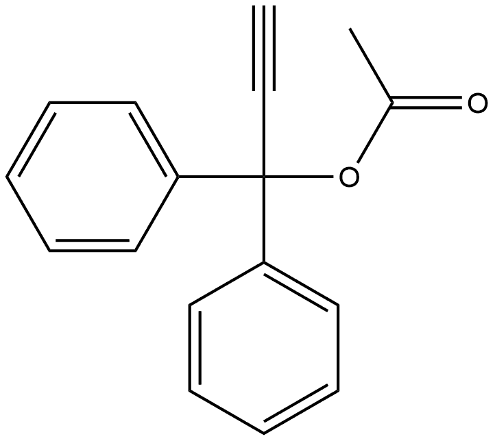 1,1-二苯基-2-丙炔-乙酸酯 结构式