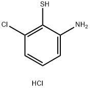 2-Amino-6-chlorobenzenethiol hydrogen chloride, 95% 结构式