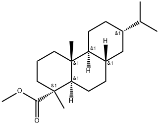 1-Phenanthrenecarboxylic acid, tetradecahydro-1, 4a-dimethyl-7- (1-met hylethyl)-, methyl ester, [1R-(1.alpha., 4a.beta.,4b.alpha.,7.alpha.,8 a.beta.,10a.alpha.)]- 结构式