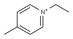 1-乙基-4-甲基碘化吡啶 结构式