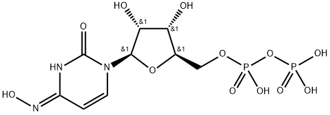 Uridine 5'-(trihydrogen diphosphate), 4-oxime (9CI) 结构式