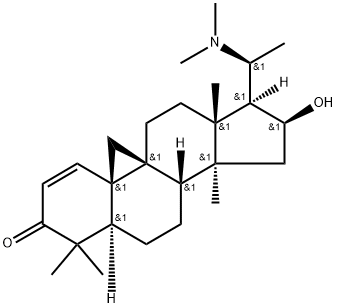 雀舌黄杨碱B 结构式