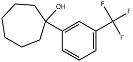 1-(3-(三氟甲基)苯基)环庚醇 结构式