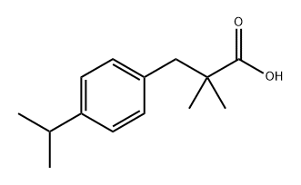 3-(4-异丙基苯基)-2,2-二甲基丙酸 结构式