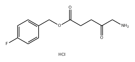 5-氨基乙酰丙酸4-氟苯甲酯盐酸盐 结构式