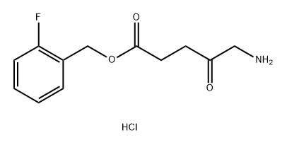 戊酸,5-氨基-4-氧代-(2-氟苯基)甲酯,盐酸盐(1:1) 结构式