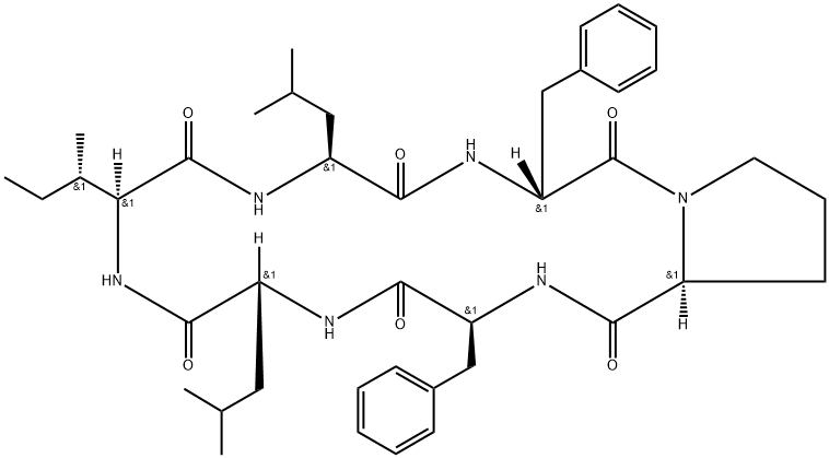 苯丙肽菌素 D 结构式