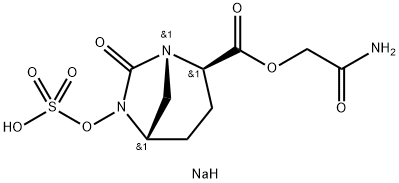 1 ,6-DIAZABICYCLO[3.2.1 ]OCTANE-2-CARBOXYLIC ACID, 7-OXO-6-(SULFOOXY)-, 2-(2-AMINO-2- OXOETHYL) ESTE 结构式