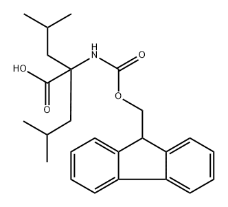 Fmoc-2,2-diisobutylglycine 结构式