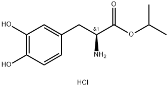 L-3,4-二羟基苯丙氨酸-1-甲基乙基酯 结构式