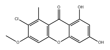 7-Chloro-6-O-methylnorlichexanthone 结构式