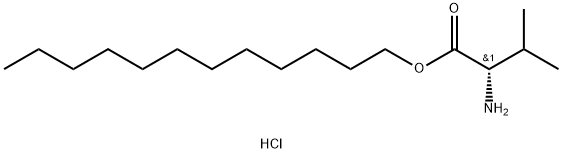 L-Valine, dodecyl ester, hydrochloride (1:1) 结构式