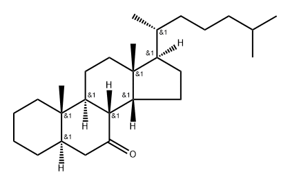 (14β)-5α-Cholestan-7-one 结构式