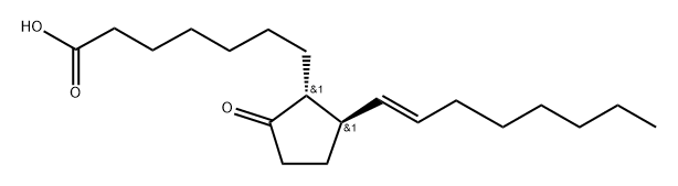 11,15-bisdeoxyprostaglandin E1 结构式