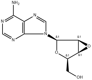 1-O-(6-Amino-9H-purin-9-yl)-2,3-anhydro-β-D-lyxofuranose 结构式