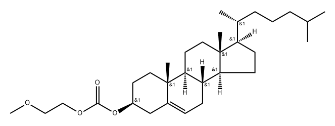 Carbonic acid 2-methoxyethyl=cholest-5-en-3β-yl ester 结构式