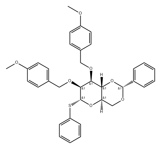 Phenyl 4,6-O-benzylidene-2,3-di-O-(4-methoxybenzyl)-a-D-thiomannopyranoside