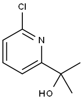 6-CHLORO-ALFA,A-DIMETHYL-2-PYRIDINEMETHANOL 结构式