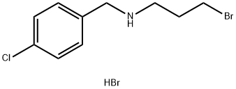 3-溴-N-(4-氯苄基)-1-丙胺氢溴酸盐 结构式